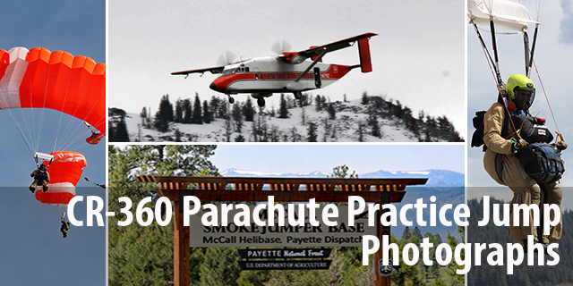 CR-360 Parachute Practice Jump Photographs