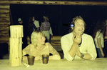 Mick Swift and Patty Shift at cabin raising party by Douglas Beck