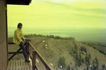 Doug Beck at Yamsey Peak Lookout by Douglas Beck