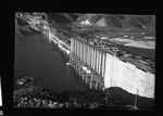 Upriver side of Grand Coulee Dam construction by Hubert Blonk