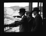 Onlookers viewing the construction of Grand Coulee Dam by Hubert Blonk