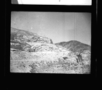 Rocky hillside on the Grand Coulee Dam construction site by Hubert Blonk