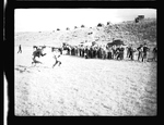 Football game near Grand Coulee Dam by Hubert Blonk