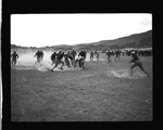 Football game near Grand Coulee Dam by Hubert Blonk