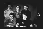 Group of teenage boys by Hubert Blonk