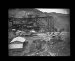 Construction of railway bridge across the foundation of Grand Coulee Dam by Hubert Blonk