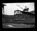 Crane position steel girder on railway bridge at Grand Coulee Dam by Hubert Blonk