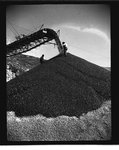 Conveyor dumping gravel into the Brett gravel pit by Hubert Blonk