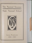Normal Seminar Catalog Number, State Normal School, Cheney, Washington, 1922-1923