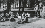 Resting on the lawn at Camp Menard by unknown
