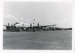 Transport planes on tarmac by unknown