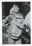 Eagle parachute backpack opened to reveal packed suspension lines by Phil Stanley