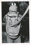 Eagle parachute backpack opened revealing release of suspension lines by Phil Stanley
