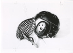 Leather football helmet modified for smokejumping by unknown