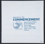 Eastern Washington State College Commencement Program, Spring 1976 by Eastern Washington State College