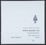 Eastern Washington State College Commencement Program, Winter 1974 by Eastern Washington State College