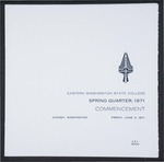 Eastern Washington State College Commencement Program, Spring 1971