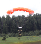 17. Smokejumper landing using a CR-360 parachute by Ted Corporandy