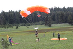 18. Smokejumper landing using a CR-360 parachute (two man stick) by Ted Corporandy