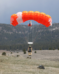 19. Smokejumper landing using a CR-360 parachute (front view) by Ted Corporandy