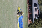 28. Smokejumper removing himself from a FS-14 parachute after practice jump by Ted Corporandy