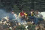 Rookie training overnighter by campfire by Ted Corporandy