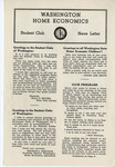 Ellen H. Richards Club scrapbook newsletter from envelope by Nancy Kate Broadnax Philips and State Normal School (Cheney, Wash.). Associated Students