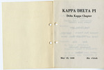 Ellen H. Richards Club scrapbook Kappa Delta Pi event program by Nancy Kate Broadnax Philips and Kappa Delta Pi (Eastern Washington University)