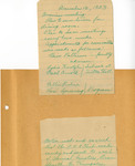 Ellen H. Richards Club scrapbook page 83 notes page 1 by Nancy Kate Broadnax Philips and Ellen H. Richards Club (Eastern Washington University)