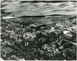 Aerial photograph of Eastern Washington College of Education, Showalter Hall by Eastern Washington College of Education and C.F. Griggs