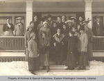 Students in front of Wendler Home by Unknown