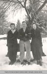 Three students at Eastern Washington College of Education by Barbara Hamre Fahlgren