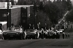 Homecoming parade procession by Eastern Washington University