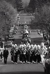 Eastern Washington University homecoming parade procession on Elm Street by Eastern Washington University