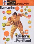 Portland State College versus Eastern Washington State College football program, 1968 by Eastern Washington College of Education. Associated Students