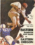 Eastern Oregon State College versus Eastern Washington State College football program, 1966 by Eastern Washington State College. Associated Students.