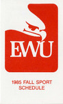 Fall sport schedule for 1985