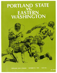Portland State University versus Eastern Washington State football College program, October 21, 1972 by Portland State University