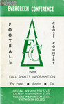Evergreen Conference football press guide, 1968 by Evergreen Intercollegiate Conference