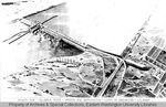 McNary Dam drawing by Otis W. Freeman