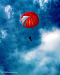 Jumper descending by Jerry Gildemeister