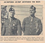 McKeown, Corporal David and Private Charles Davis newspaper clipping by U.S.A. Army official photographer