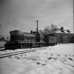Great Northern Railway diesel locomotive near Coeur d'Alene, Idaho by Thomas S. Kreutz