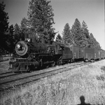 Northern Pacific Railroad steam locomotive near Coeur d'Alene, Idaho by Thomas S. Kreutz