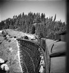 Spokane International Railroad diesel locomotive near Coeur d'Alene, Idaho by Thomas S. Kreutz