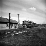 Spokane International Railroad steam locomotive near Sandpoint, Idaho by Thomas S. Kreutz