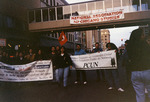 Activists holding signs in Spokane by Carlos Maldonado