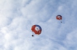 Two Russian Smokejumper Descending in Lesnik-1s by Doug Bird