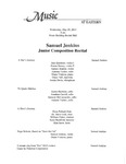 Samuel Jenkins Junior Composition Recital