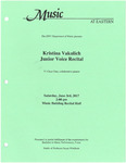 Kristina Vakulich Junior Voice Recital
